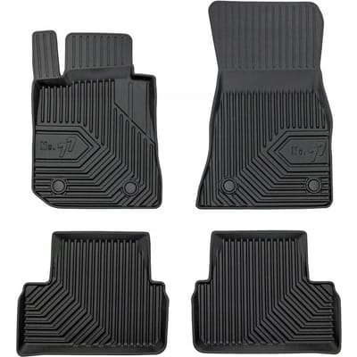 Frogum - No.77 - Automatten 3D - Geschikt voor BMW i4 (G26) vanaf 2021 - 4-delig - TPE Rubber - Zwart
