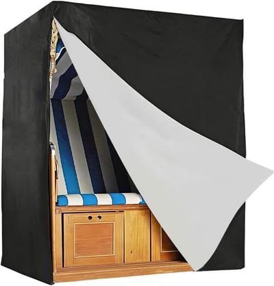 Waterdichte Strandstoelhoes, 135 x 105 x 175/140 cm, UV-bestendig en Windproof Oxford 210D Bescherming voor Tuinmeubelen
