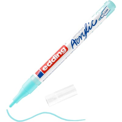 Edding 5300 Acrylic marker - fijne punt - pastel blauw - Schrijfbreedte van 1-2 mm