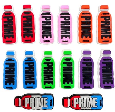 Dailygoods- Schoencharmes 14 Stuks - Fles/Schoenbedels - PVC - Veelkleurig - Decoratie - Flexibel Materiaal - Schoendecoratie