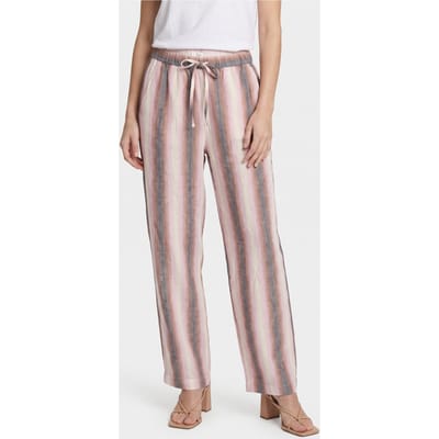 ARKET Ludvig Linen Trousers Pink Size: XS | Wide-Leg & Flared Pants Outlet | Dames | Roze