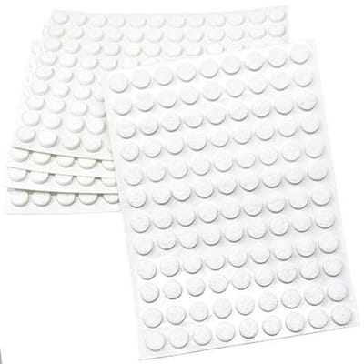 Zelfklevende Viltglijders - 540 Stuks Ronde Meubelbescherming Ø 10 mm Wit