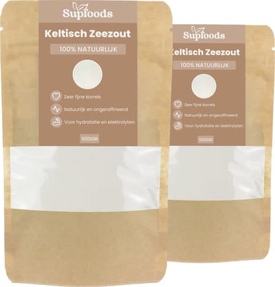 Keltisch Zeezout 100% Natuurlijk- 1kg – Celtic Sea Salt is Rijk aan Mineralen en Sporenelementen voor een Unieke Smaak - Keltisch Zeezout Fijn