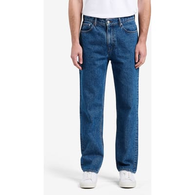 No Label Carlin Denim Cotton Mid Blue Maat: W29L32 | Straight Jeans Outlet | Heren | Blauw
