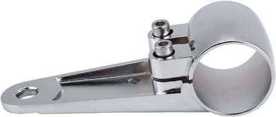 Vork Koplamp Montagebeugel - Motorfiets Verlichting Houder - Koplamp Verplaatsen - Zijmontage Ontwerp - 35-41 mm Vork - Chroom