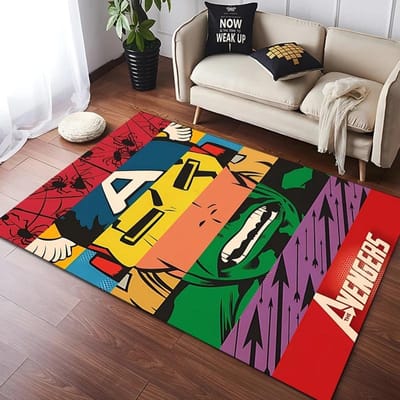 Disney Avengers Marvel Logo Superheld Vloerkleden Woonkamer Slaapkamer Eetkamer Keuken Kantoor Badkamer Antislip Groot Decor Tapijt 40x60cm