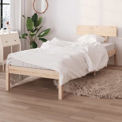 vidaXL - Bedframe - massief - grenenhout - 90x200 - cm