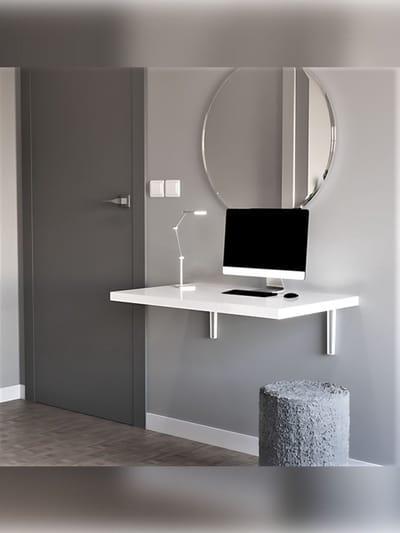 Nestly - 72x45 cm - Klaptafel - Wandtafel - Keukentafel - Balkontafel - Bureau - MDF Wit