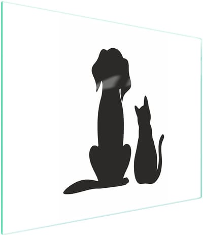 TMK ArtDeko Serie - Snijplank Glas - 52x30 cm - Dierenmotief