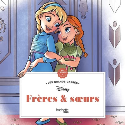 Les Grands Carrés - Disney Frères & Soeurs - Kleurboek voor volwassenen
