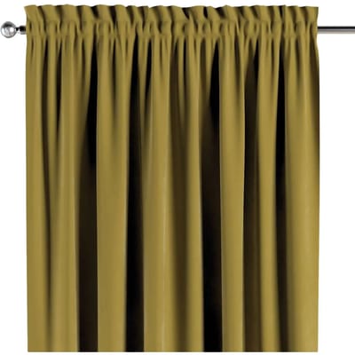 Gordijn met split en volants Yellow Tipi Posh Velvet