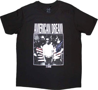 21 Savage - American Dream Heren T-shirt - S - Zwart
