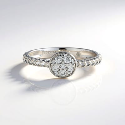 Cavill - Zilveren ring - 925 Sterling Zilver - 0,30 ct Cambodjaanse Zirkonia's - Ronde glanzende zirkonen - Prongzetting verlovingsring elegant