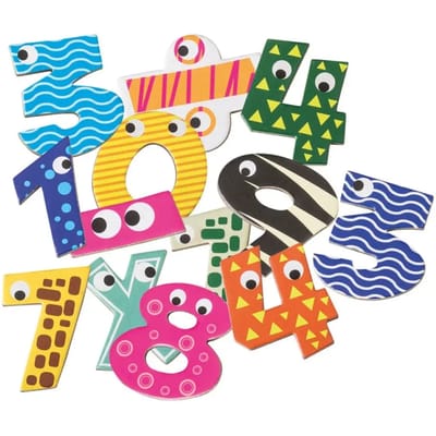 Cayro Magnetische Cijfers - 40 Cijfers en 20 Wiskundige Symbolen met Dierendecoraties - Educatief Rekenspeelgoed voor op de Koelkast of Whiteboard - Vanaf 3 Jaar - Cayro Collection
