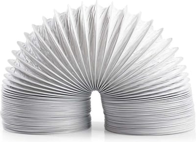 Nedis PVC Luchtafvoerslang - 100 mm - 1.50 m - Geschikt voor: Luchtventilatie / Wasdrogers - Wit