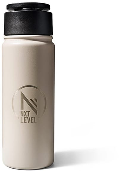 NXT Level® MAG RVS Thermos Drinkfles 600ml - met MagSafe Telefoonhouder magneet - Lekvrij - 12u Warm & 24u Koud - Thermosfles - Drinkfles - Voor Volwassenen en Kinderen - Taupe