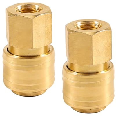Snelkoppeling perslucht 1/4 inch - 2 stuks voor luchtleidingen en gereedschappen