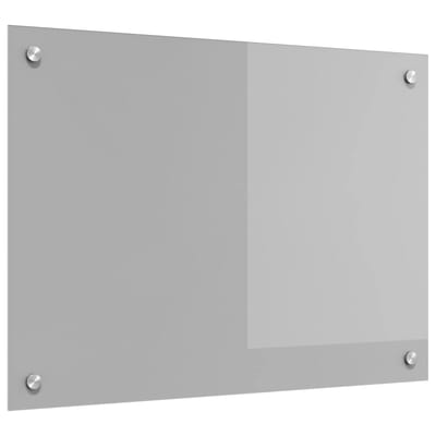 vidaXL - Keukenachterwand - Lichtgrijs - 70 - x - 50 - cm - gehard - glas