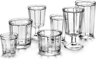 Serax Surface by Sergio Herman Espresso glas - 10cl - 8 stuks