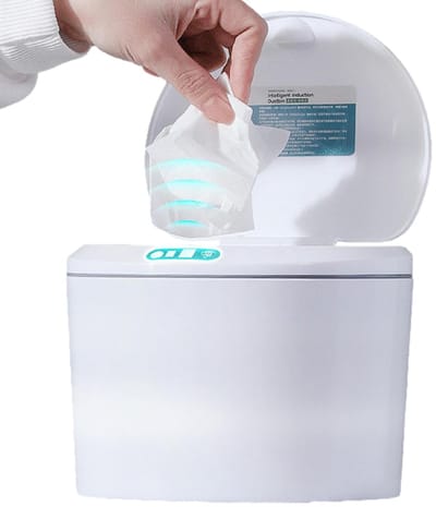 Sensor Afvalemmer - Prullenbak Deksel - Bureau Opruimen - Contactloze Inductie - 3 Liter Inhoud
