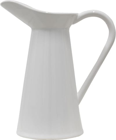 Clayre & Eef Lampetkan 23x13x25 cm Wit Keramiek