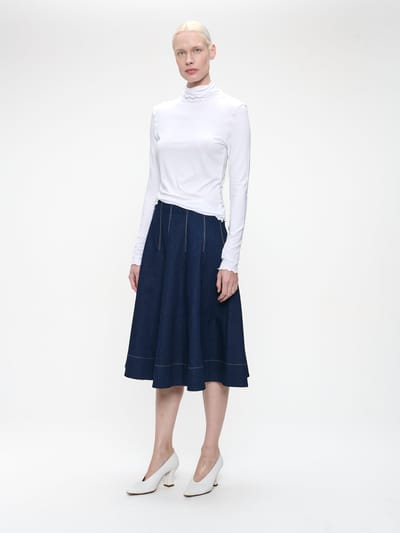 Janice viscose top | White - White / S