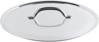Grote Zilveren en Zwarte Deksel voor Kookpannen - 60 cm Diameter