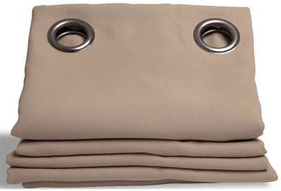 MOONDREAM LumenControl™ Verduisteringsgordijn | Licht+zonwering | EU-fabricaat | Oogjes | Beige MC8220 | 140B x 260L cm