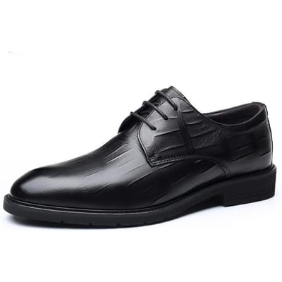 Leren Schoenen Heren Zakelijk Formeel Leer Puntige Neus Brits Casual Herfst Koreaanse Stijl Trendy Jeugd Zwart Bruidegom Trouwschoenen 45 black