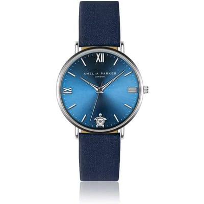 Vrouwelijke gladde horloge Amelia Parker Blue Lagoon