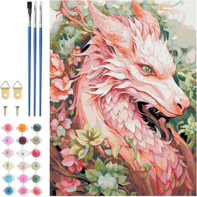 DIY Schilderen op Nummer Kit voor Volwassenen - Dieren Schilderen op Canvas voor Wanddecoratie en Cadeau 30x40cm