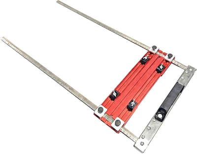 Zaag Hulpstuk - Positioneringsframe Hout - Precisie Zagen - Modulair Verstelbaar - 650mm - Zilver