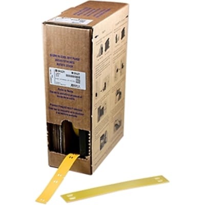 Brady BM-10X75-7598-YL polyester tags geel | 10 mm x 75 mm (origineel)