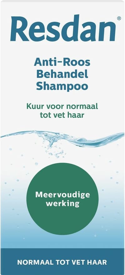 Resdan Anti-Roos Shampoo Normaal tot Vet Haar 6 x 125 ml