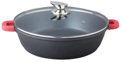 Bavary braadpan – keramische anti-aanbak – zwart – Ø28 cm – inductie, met deksel
