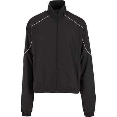 Urban Classics - Piped Panel Trainings jacket - M - Zwart