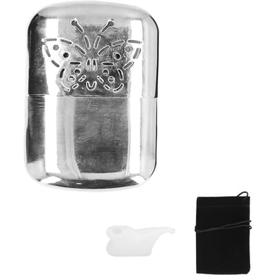 Mini chauffe-mains avec bidon de carburant Chauffe-mains portable en alliage de zinc pour l'hiver pour les voyages en plein air et le camping