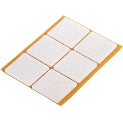 Fix-o-moll Viltpad Viltglijders - Zelfklevend - Vilt - 32x32mm - Vierkant - 6 Stuks