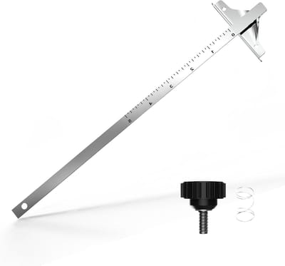 Cirkelzaag Randgeleider - Zaag Hek - Precisie Zagen - Eenvoudige Installatie - 29.5 cm Lengte - Zwart