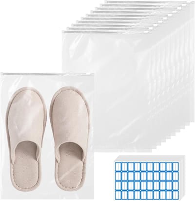 Herbruikbare Zipper Bags - 50 Stuks, 40cm×30cm, Resealable Zakjes voor Kleding, Ondergoed en Schoenen, Waterdicht en Duurzaam