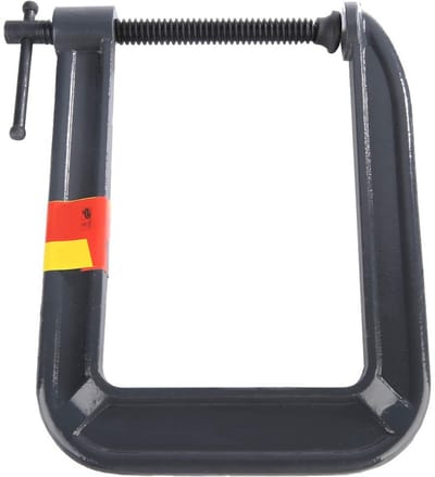 Dailygoody - C-tang voor timmerwerk - Klemmen en fixeren - Zwart - Staal - Sterk en duurzaam - Geschikt voor timmerwerk - 100 x 185 mm