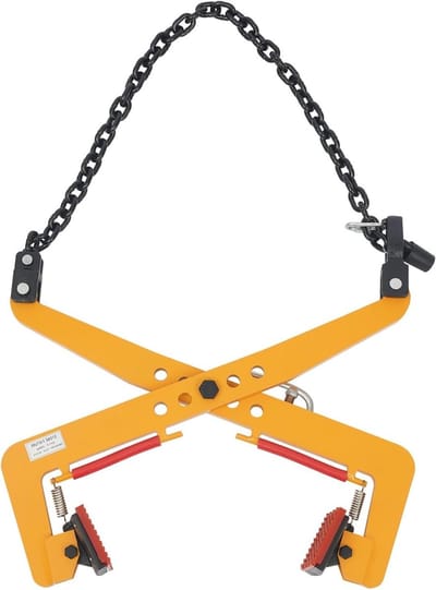 Stoeprandtang - Verplaatstang stenen - Stenen verplaatsen - Schaarontwerp voor grip - 350 kg capaciteit - Geel
