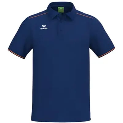 Erima Cmpt 3 Wings Polo Heren - New Navy / Oranje | Maat: S
