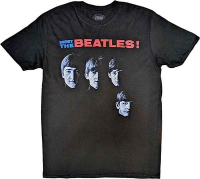 The Beatles - Meet The Beatles Heren T-shirt - S - Zwart