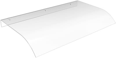 Deurluifel Luifel Voordeur 80x50cm Transparant PET-Kunststof Pultbogen Wetterbestendig Met UV-Bescherming Voor Deur Raam Balkon En Terras NAIZY