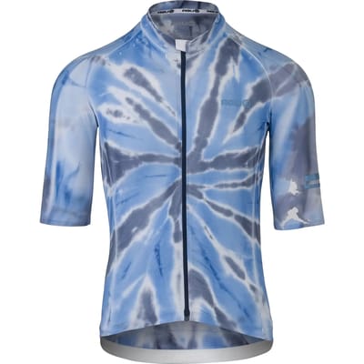 AGU Breakaway - Fietsshirt Heren - Wielrenshirt - Sneldrogend - Ademend - Volledige rits - Siliconen gripper - 3 achterzakken - Lichtblauw - S