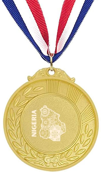 Akyol - nigeria medaille goudkleuring - Piloot - toeristen - nigeria cadeau - beste land - leuk cadeau voor je vriend om te geven
