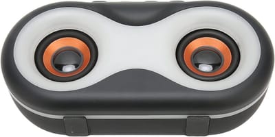 Draagbare speaker - Draadloze audio - Muziek luisteren - Mechanische knop bediening - 328 voet bereik - Transparant zwart