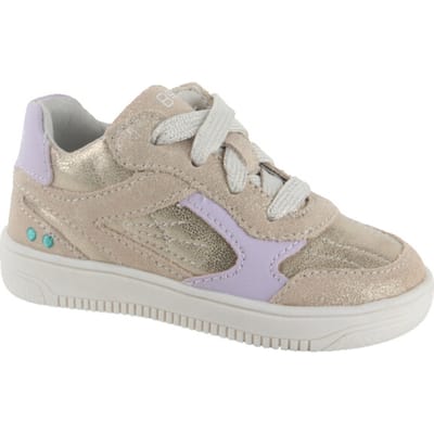 BunniesJR 226208-994 Meisjes Lage Sneakers - Beige - Leer - Veters