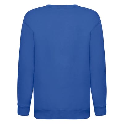 Fruit Of The Loom Kinder Unisex Premium 70/30 Sweatshirt (pak van 2) (Royaal Blauw)